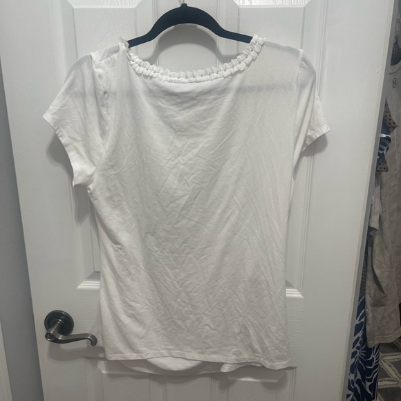 White House Black Market White Short Sleeve Top - Picture 11 of 14